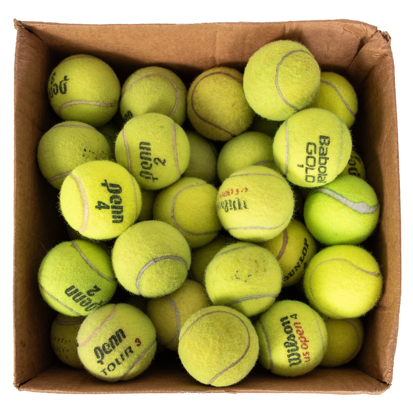 100 Used Tennis Balls - LOW COST DOGGIE BALLS - FREE SHIPPING - SAVE 10%