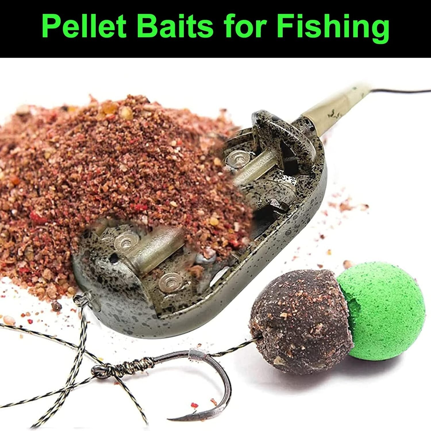 3pcs Carp Fishing Feeders Method with Fishing Weights 20g 30g 40g 50g 60g Tackle