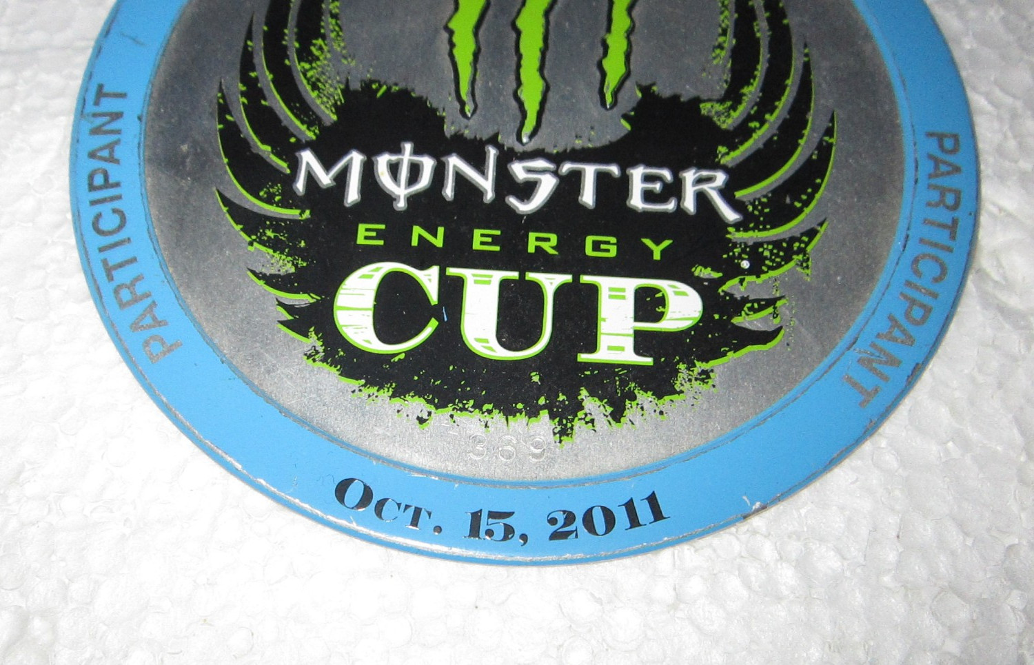 2011 MONSTER ENERGY CUP SUPERCROSS PARTICIPANT PASS & LANYARD Las Vegas smx