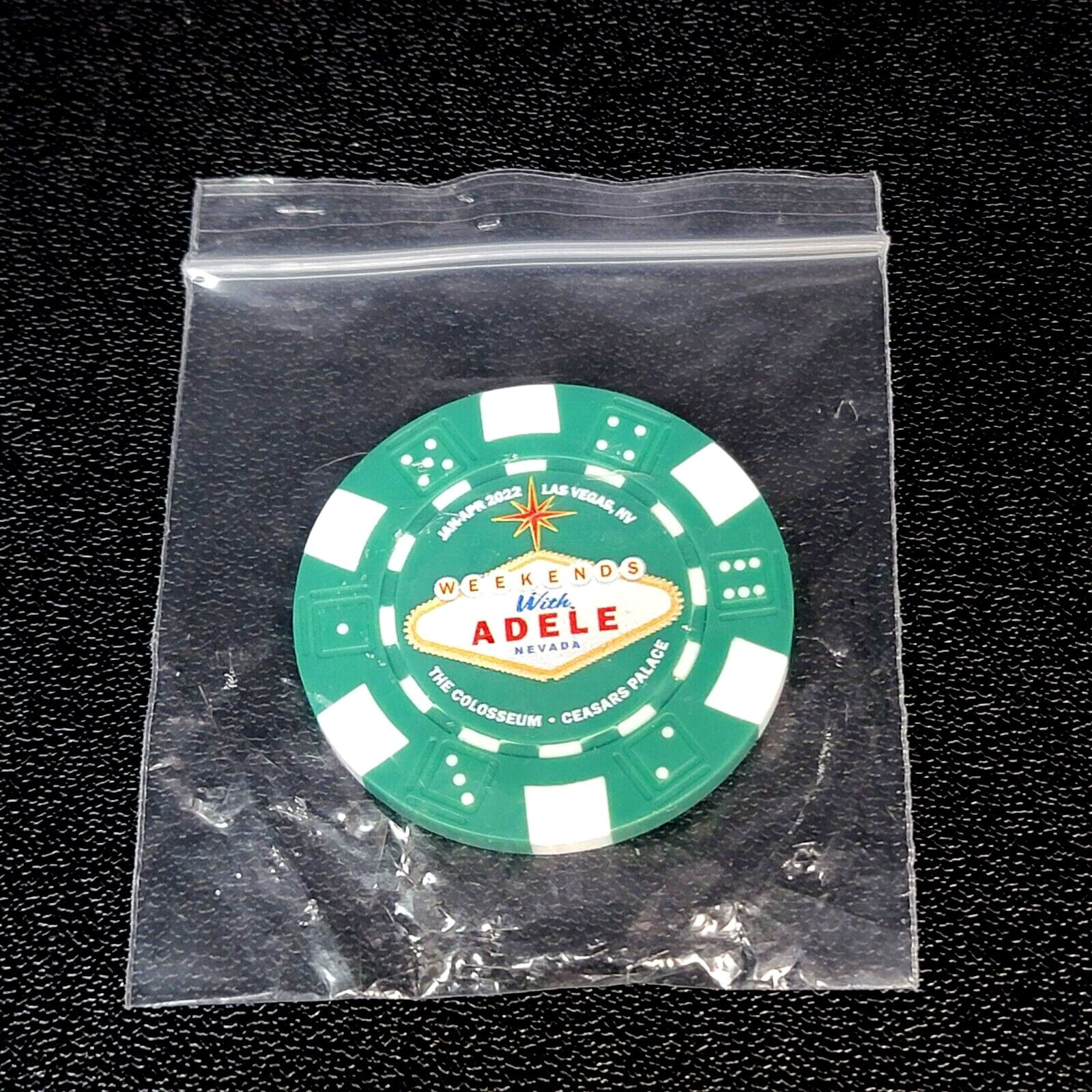 Weekends with Adele Poker Chip Magnet Caesars Palace Las Vegas Colosseum Token