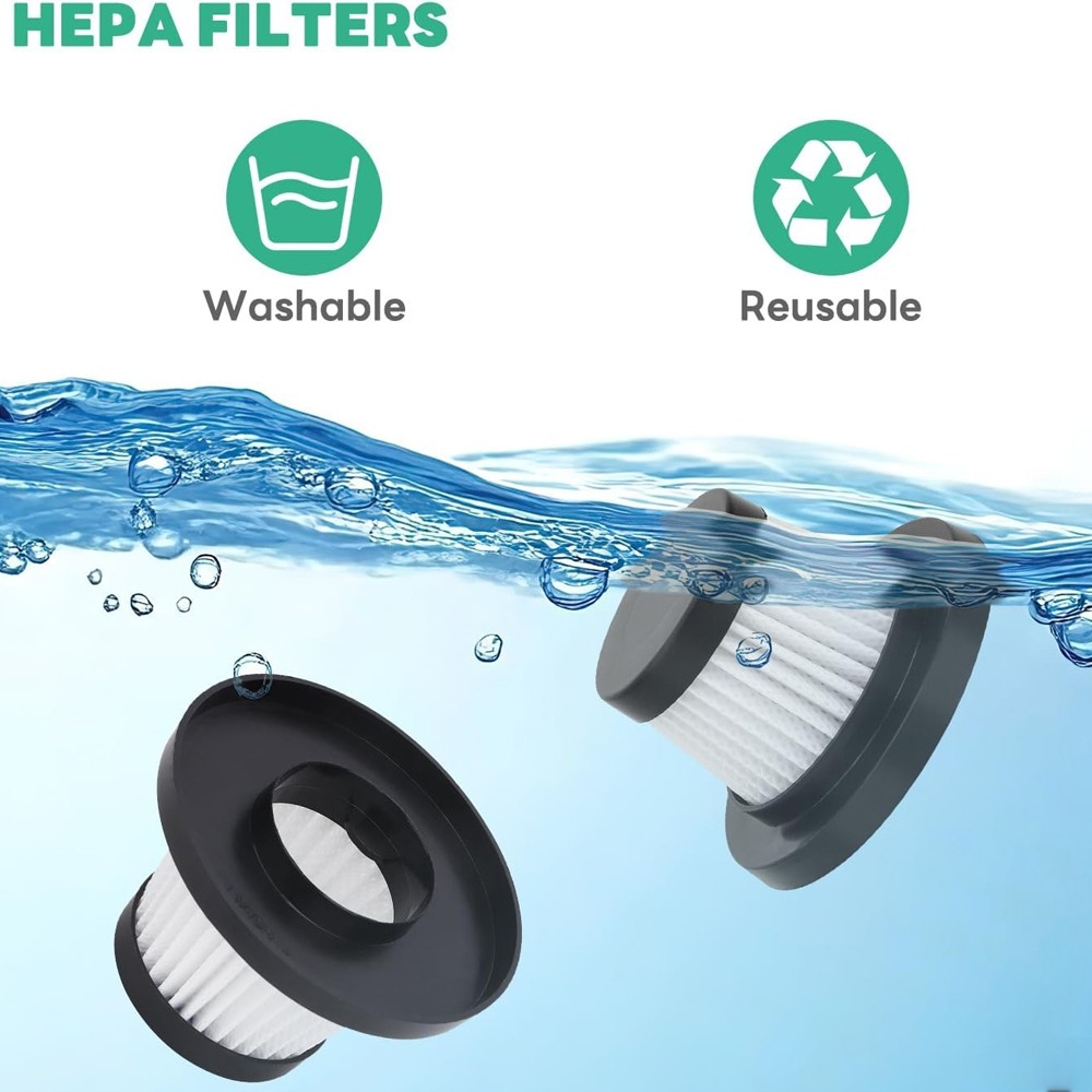 8 Pack Duck Vacuum Filters Replacement: for Horsepower Duck Vacuum Cleaner