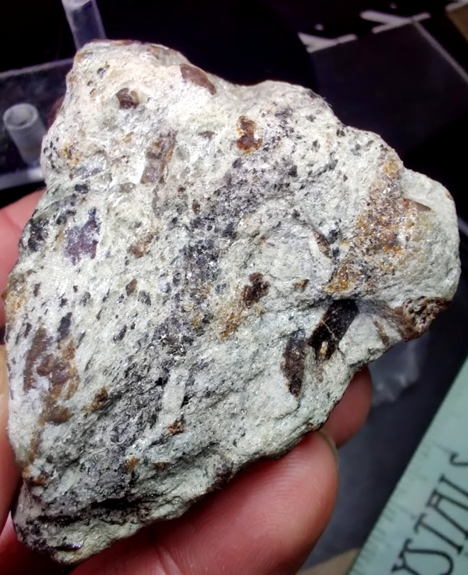 Large 1" Berry-Red Garnet in Silvery Mica Schist Staurolite Matrix-Roxbury CT