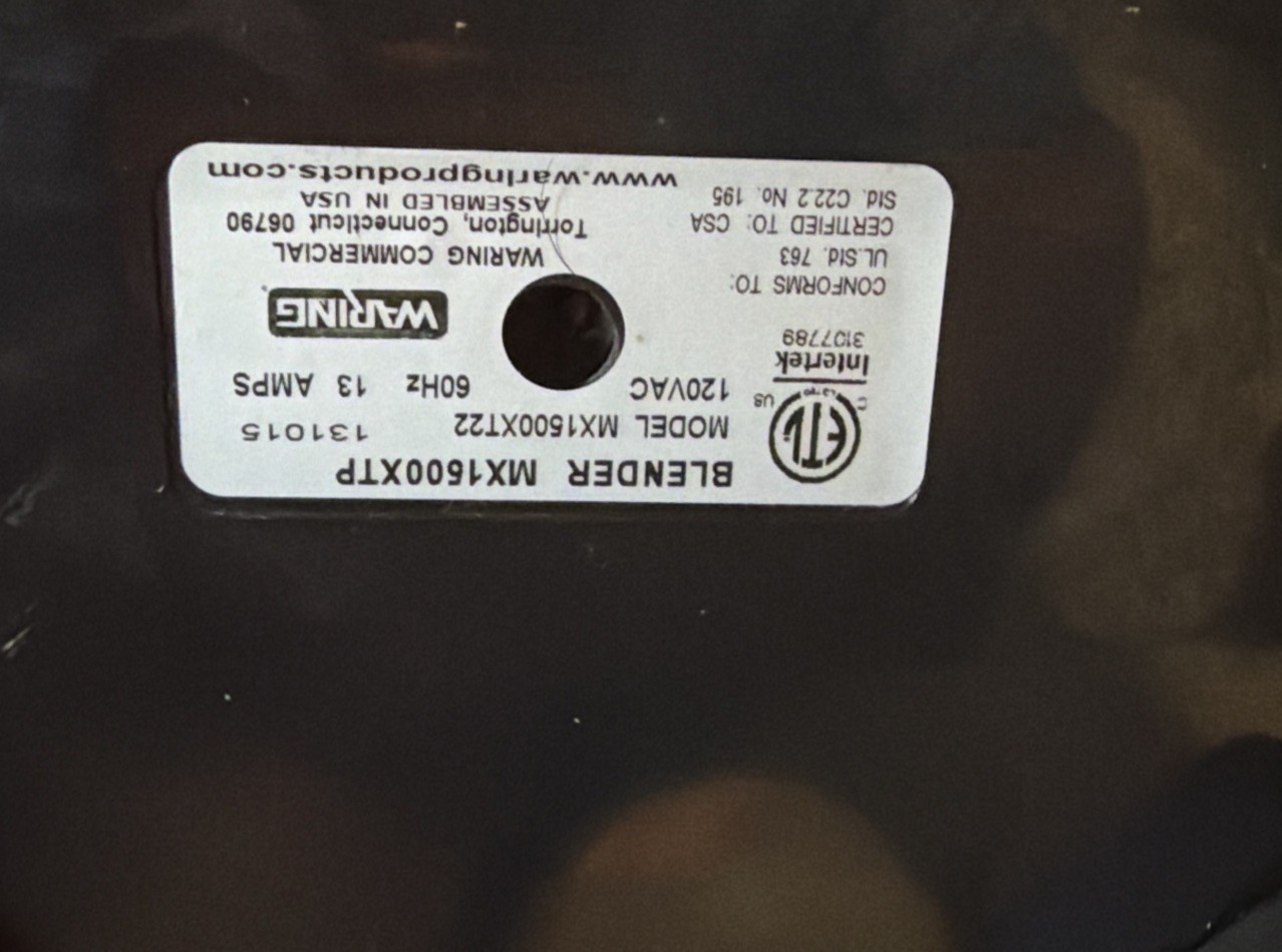 Waring MX1500XTP 3 1/2 HP Xtreme (Blender Only)