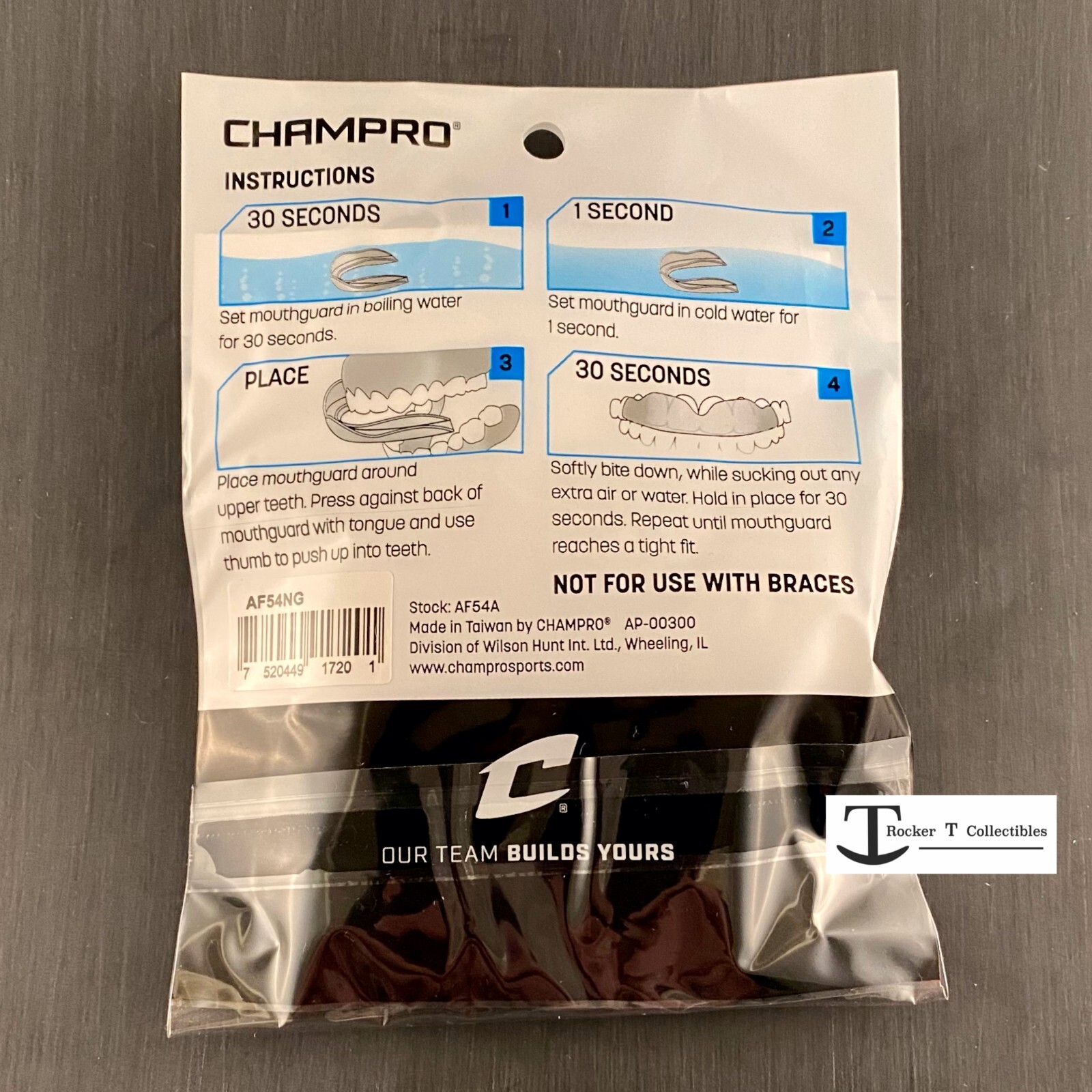 NEW Champro Adult Mouthguard Strapless NEON GREEN Sealed NIP Seahawks Mouthpiece