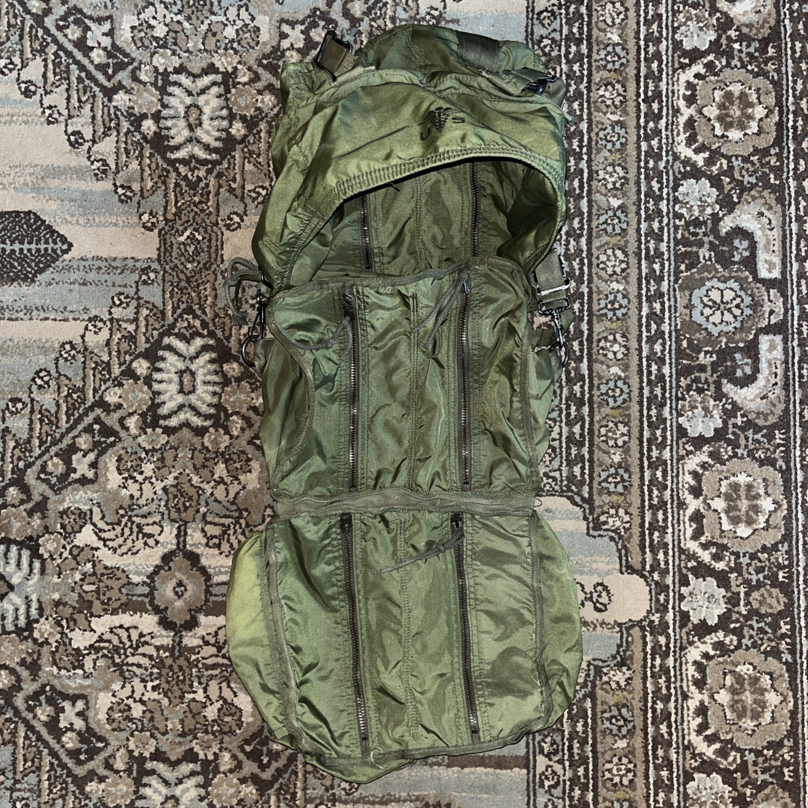 VINTAGE MILITARY US M17 MEDICAL BAG GREEN NSN.6545-01-161-7145 C.R. DANIEL’S