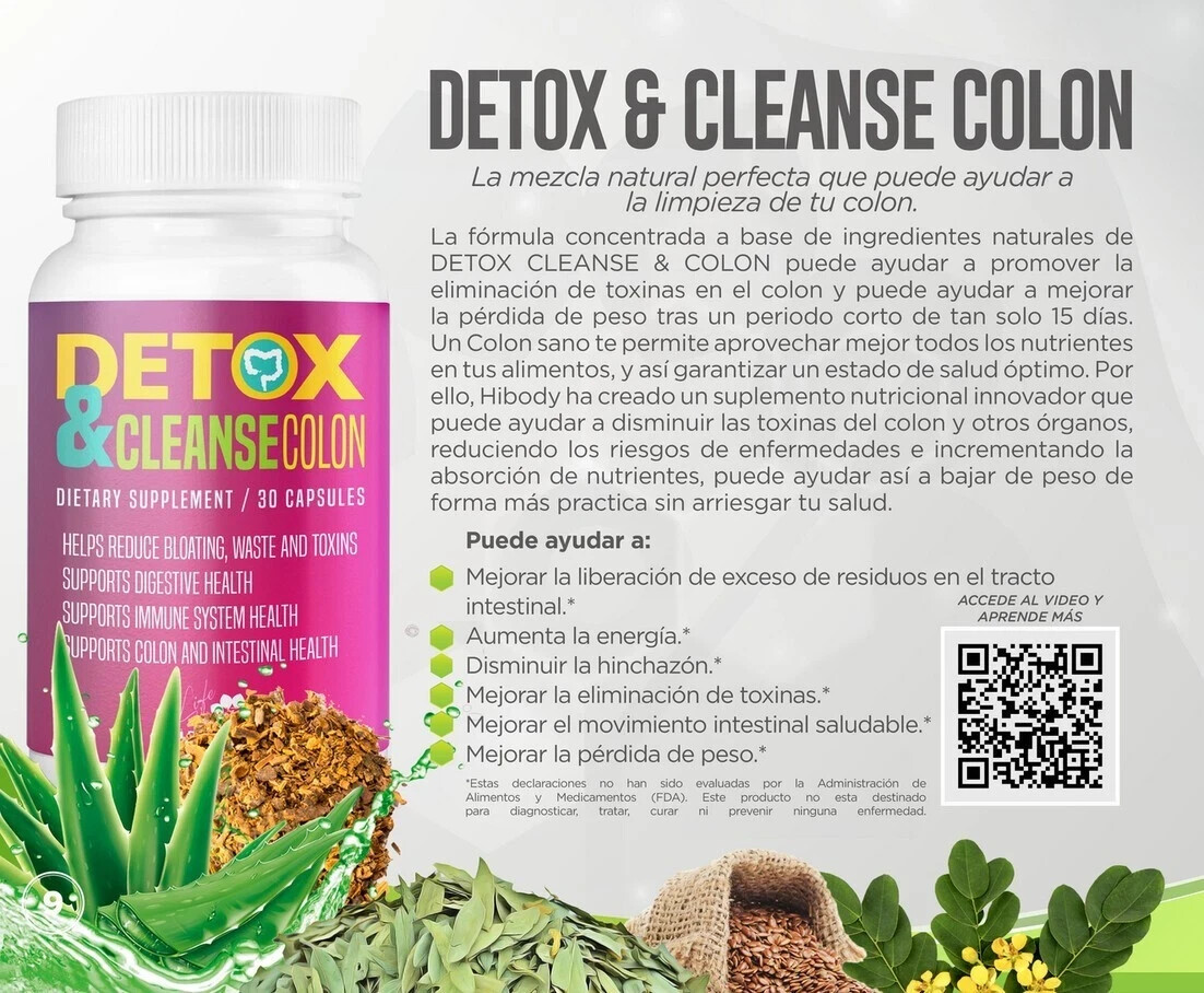 Detox & Cleanse Colon by Hibody (Excellent Product-Fast Results-Brand New)/