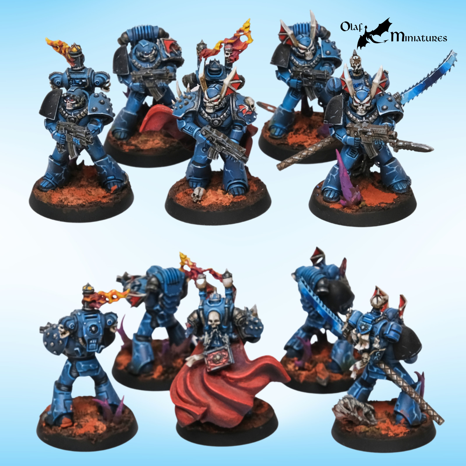 Horus Heresy Night Lords army 30k - highly converted, studio painted