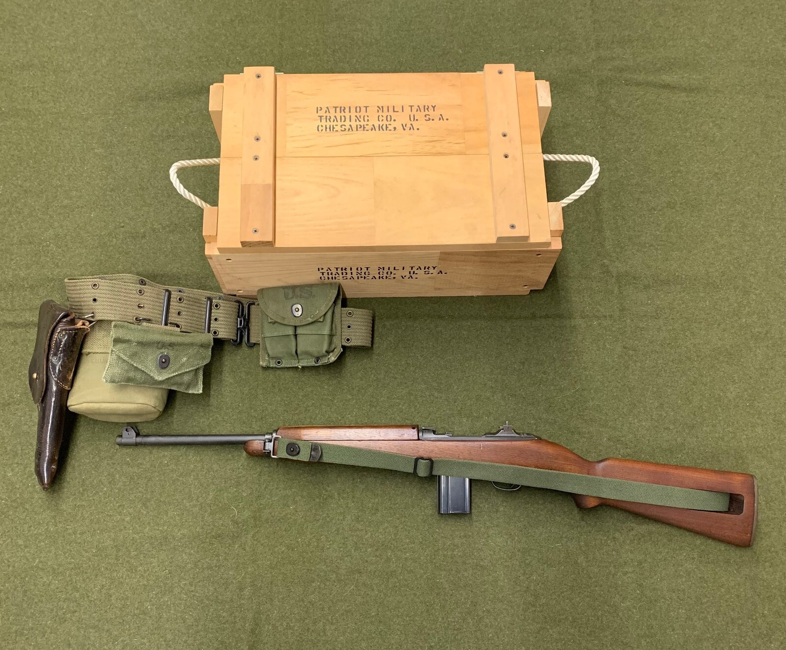 USA MADE OD Green Cotton M1 Carbine Rifle Sling US Military Indian Creek Trading