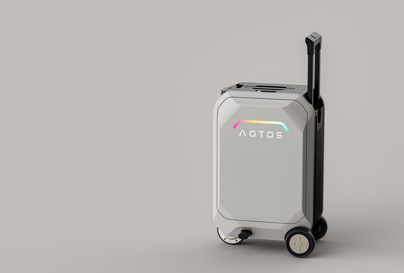 20'' Smart Rideable Suitcase 31L Electric Luggage Scooter For Travel&APP--Silver