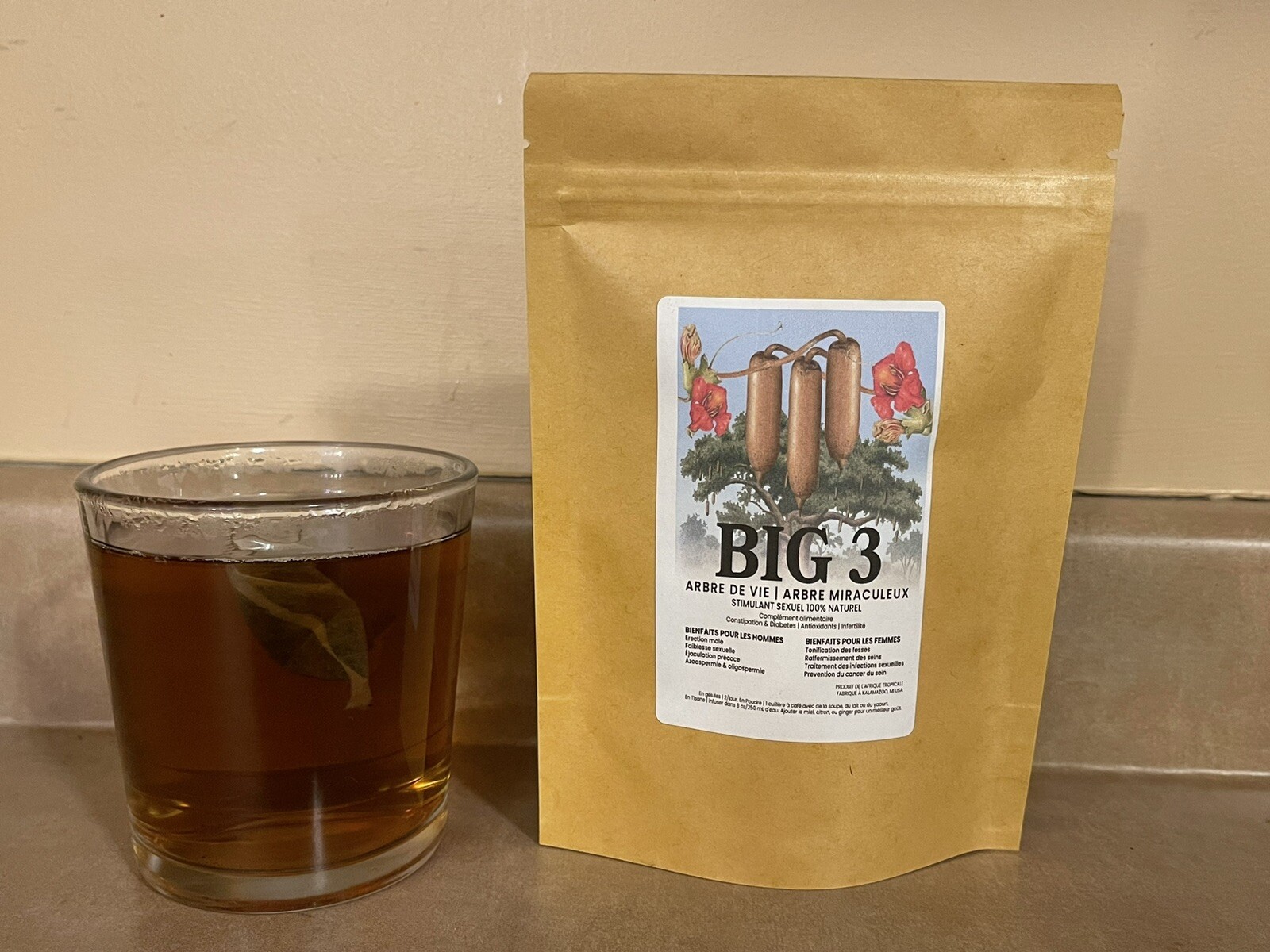 BIG 3 made of Kigelia Africana 100% Natural - Male Enlargement 10 Tea Bags