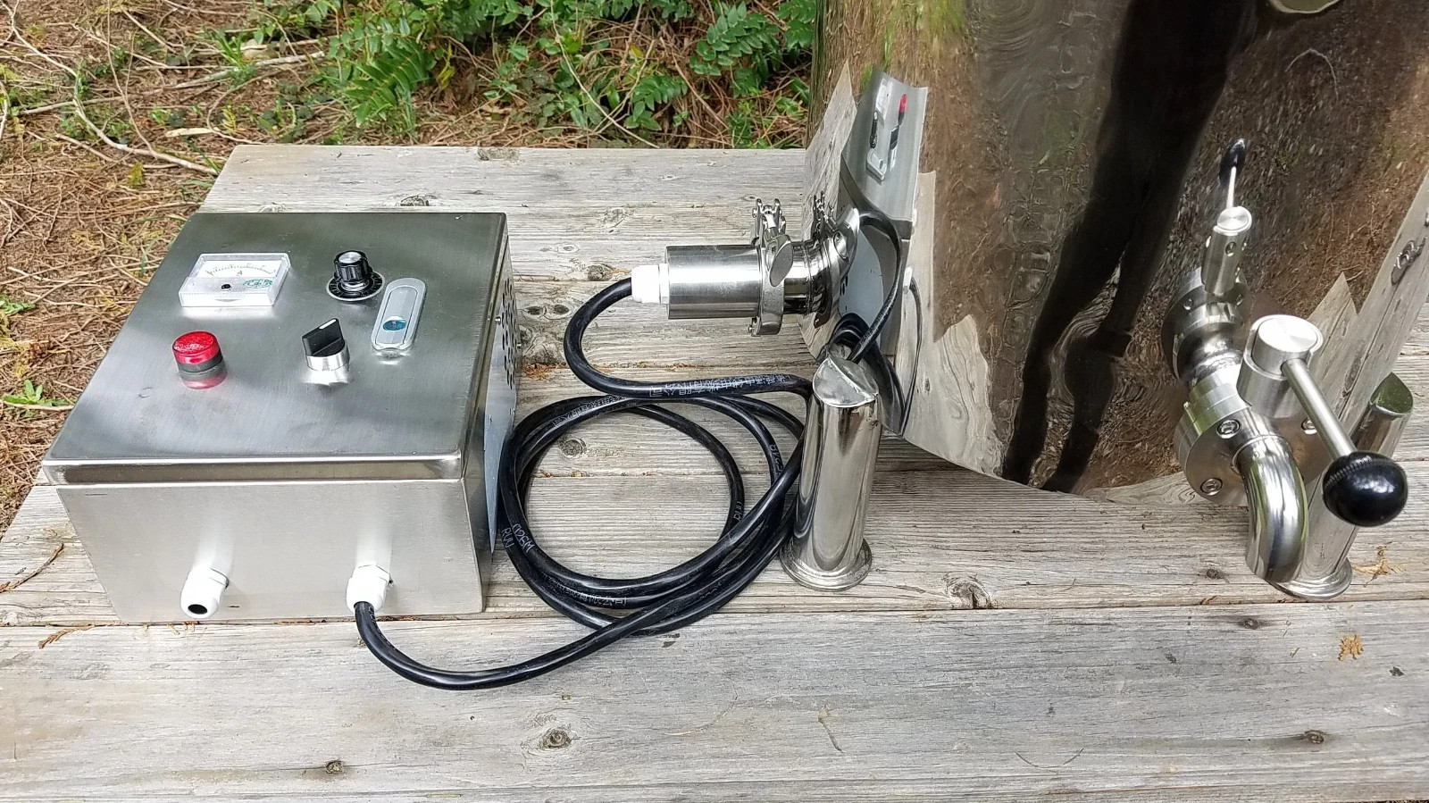 Jacketed Bain-Marie Electric Distillation Boiler 13 gallon (50L) Stainless Steel