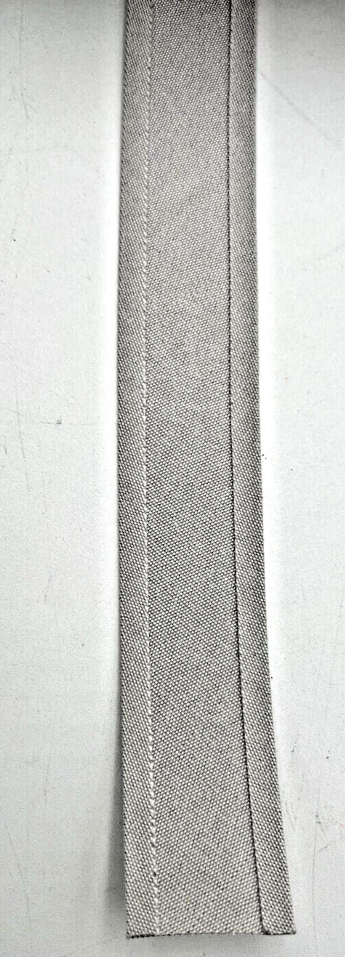 SUNBRELLA MARINE 1-1/4" SILVER 4651 BINDING TAPE DOUBLE EDGE PARTIAL, 1" REMNANT