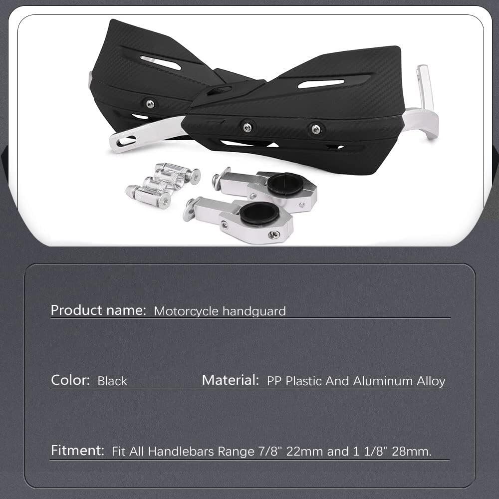 Dirt Bike Hand Guards Handguards 7/8" 1 1/8" for Motorcycle Supermoto Racing ATV