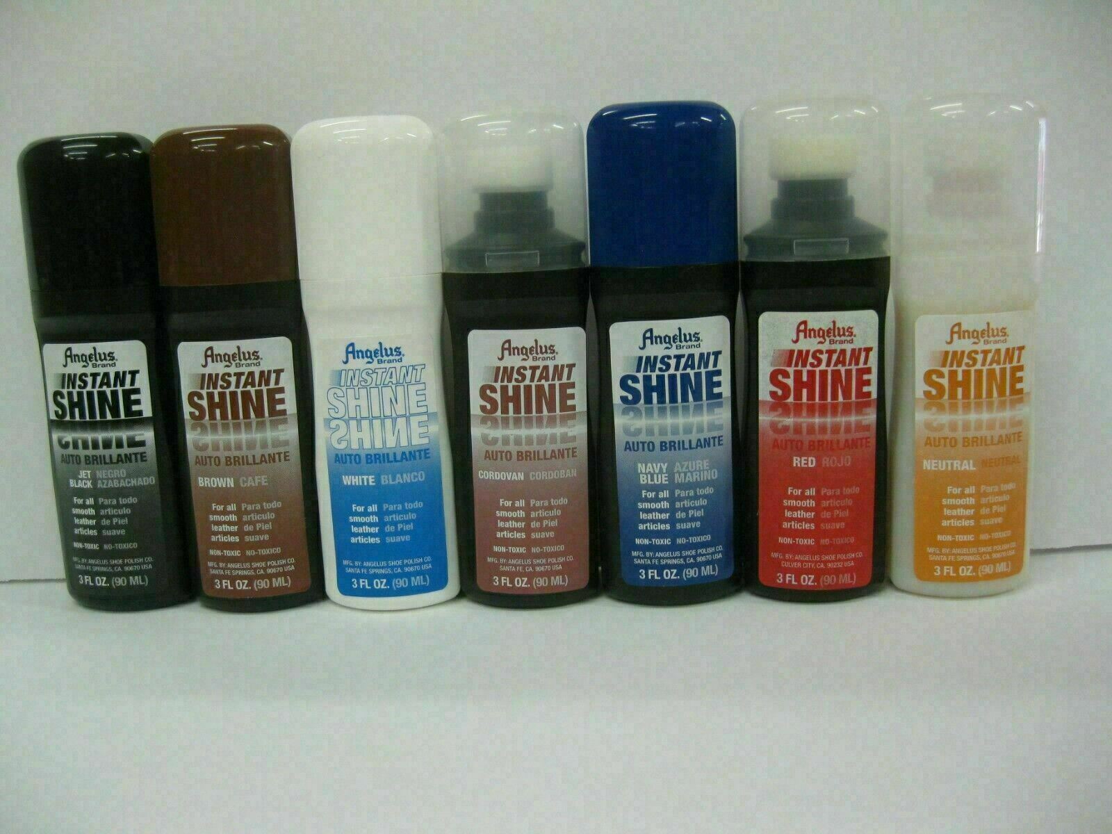 Angelus Instant Shoe, Boot High Gloss Shine LIQUID POLISH - Applicator Top