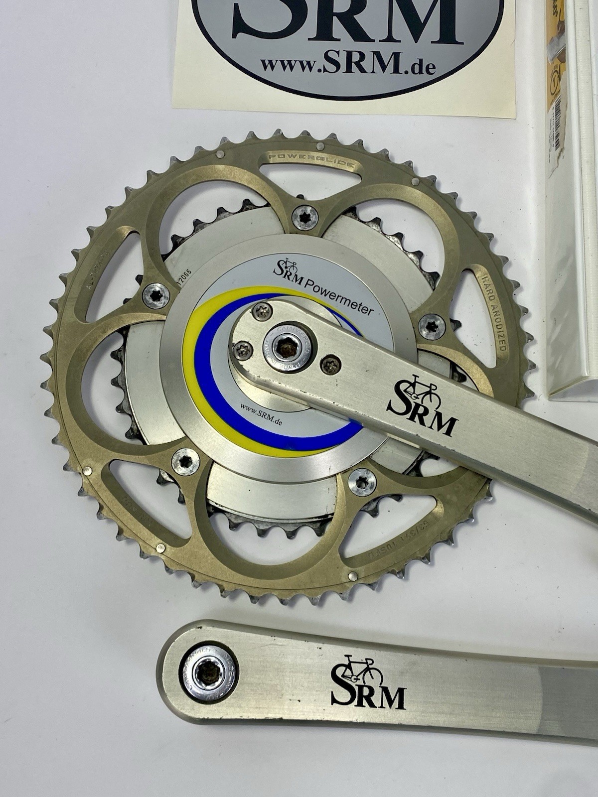 2007 SRM Power Meter Crankset Shimano 172mm Crank Length 130 BCD Retro VTG