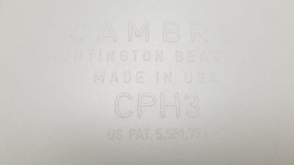 Cambro CPH3 White Crock Holder for Cambro Food Bars 12 7/8" x 20 7/8"