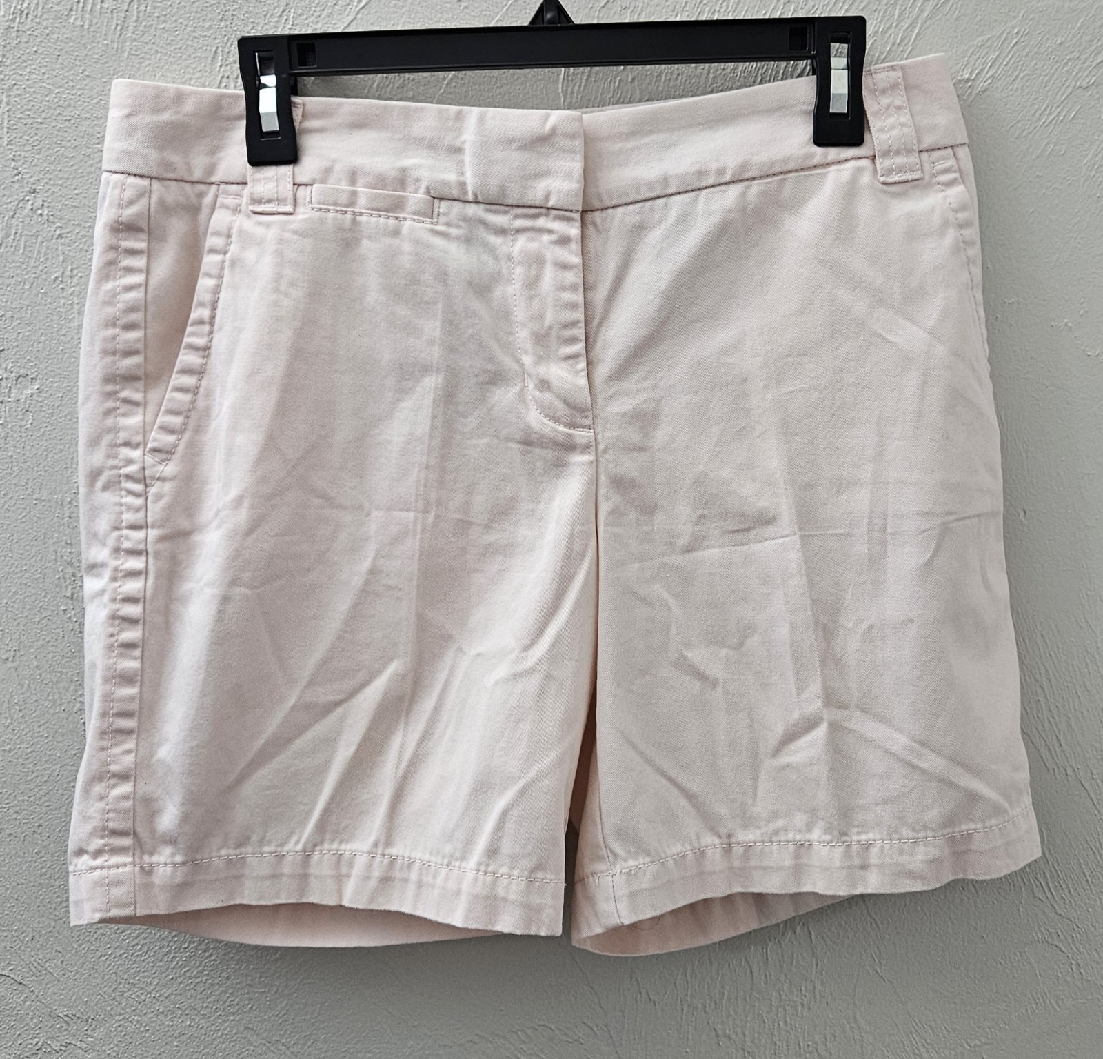 J.Crew City Fit Weathered Broken In Classic Twill Chino Shorts Women Size 6 Pink
