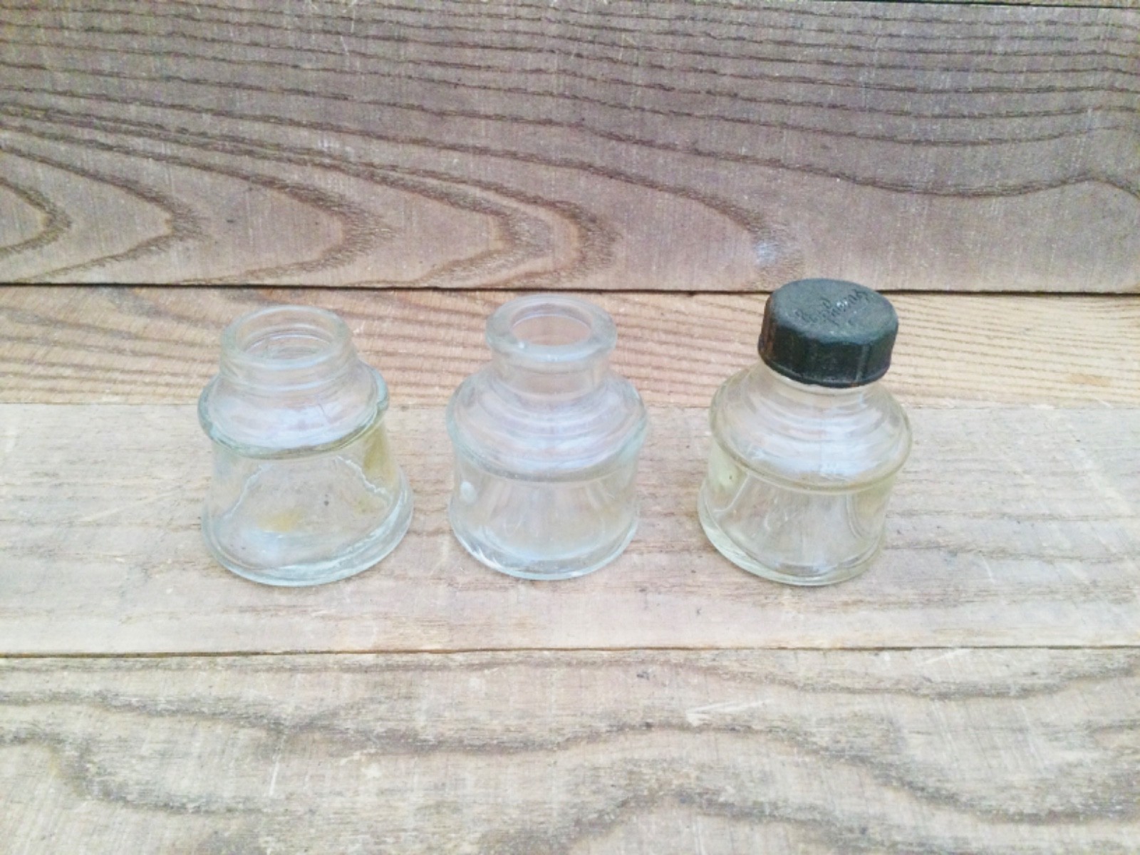 Vintage Glass Ink Bottles Selection - Stephens Ink Bottles
