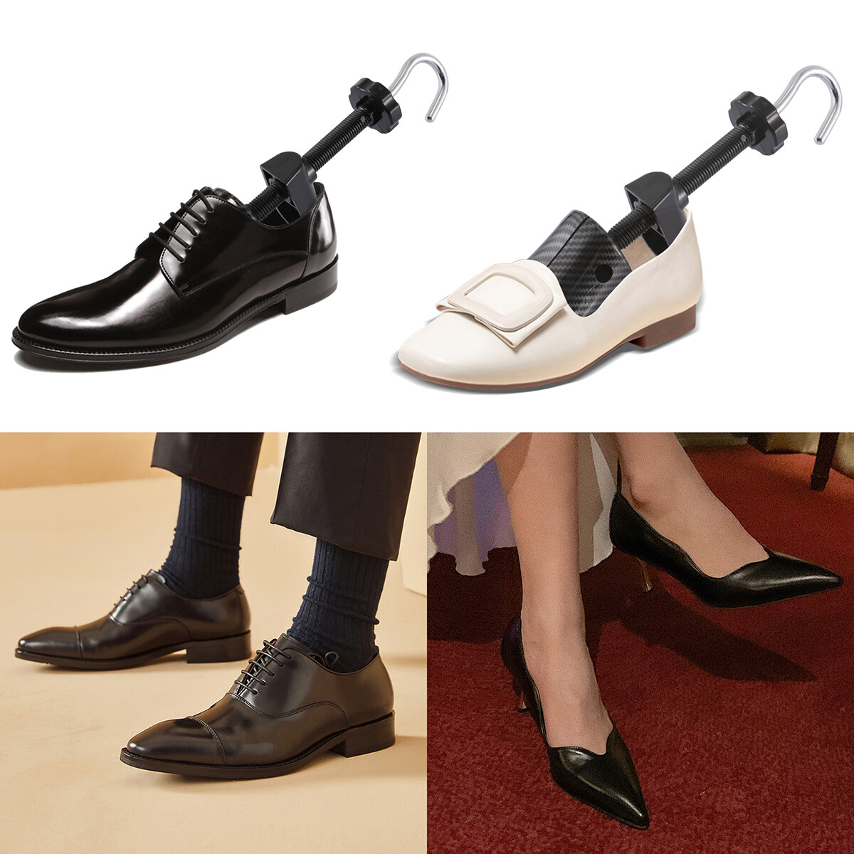 2-Way Adjustable Shoe Stretcher Boot Men Women Size Shaper Expander Widener