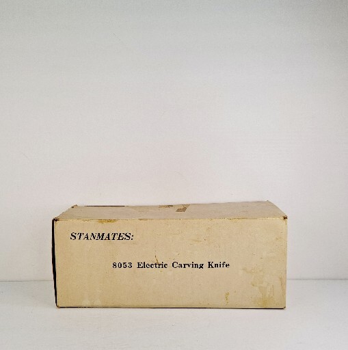 Vintage Stanmates 8053 Electric Carving Knife Model EK-100 With Box HK* TURNS ON