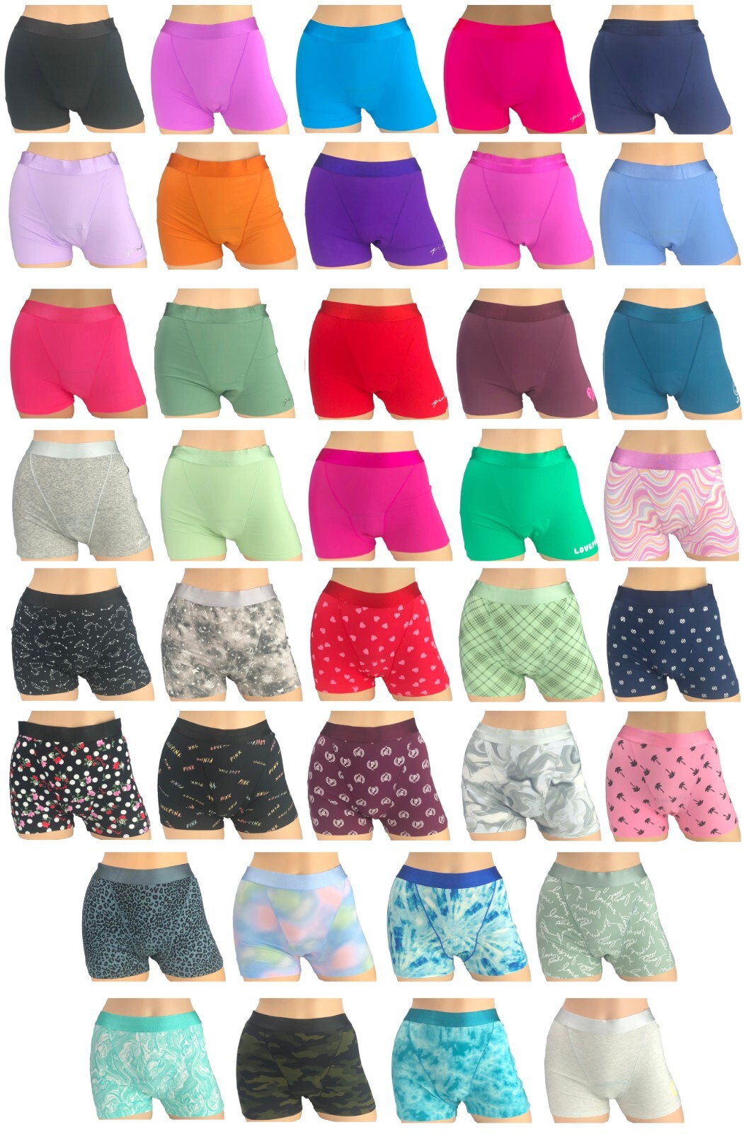 VICTORIA'S SECRET PINK BOYSHORT PERIOD PANTY XS S M L XL XXL NEW Free Shipping