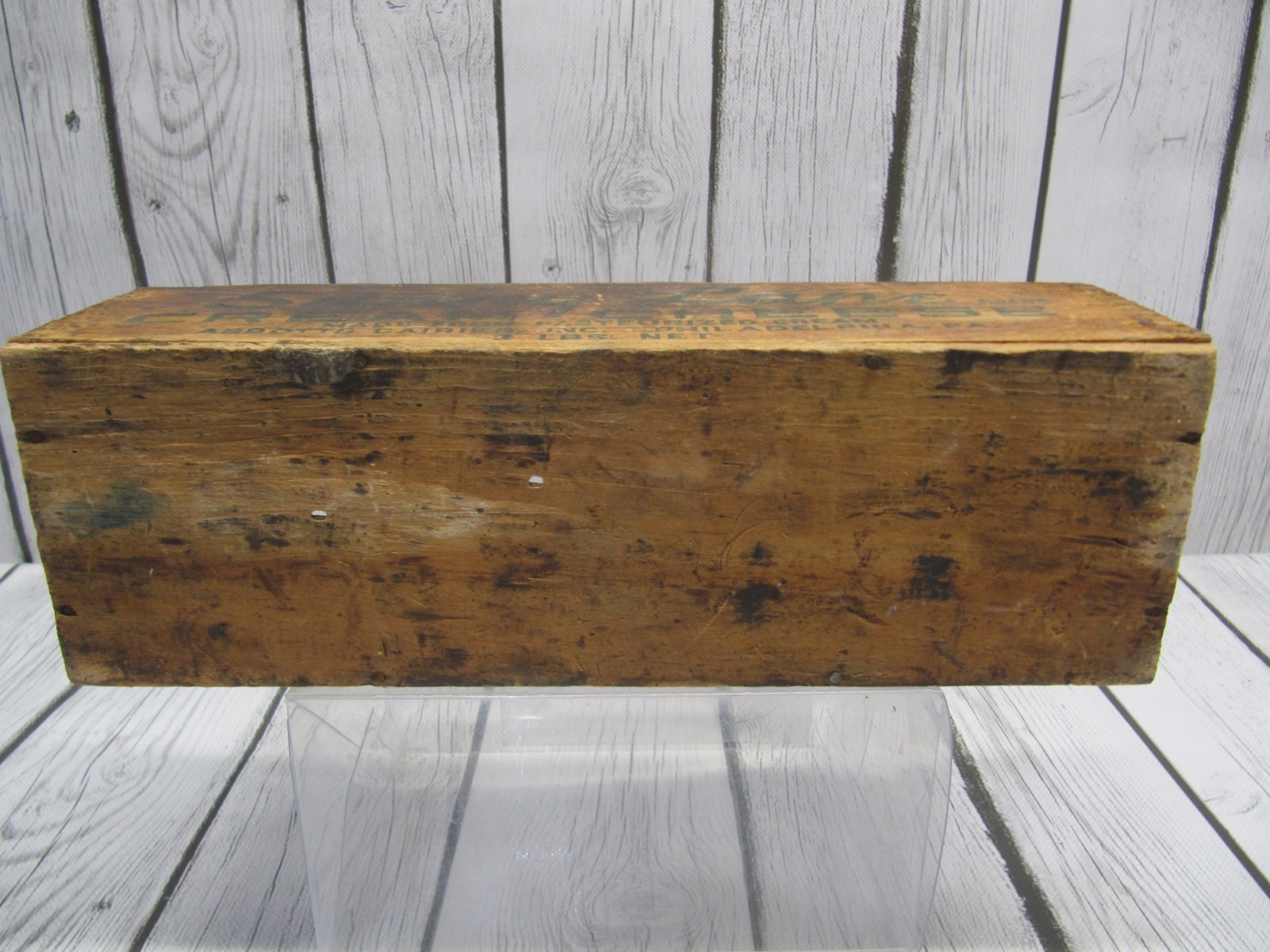Vintage Sunny Lane Cream Cheese Box Wood 3 LBS Abbots Dairies Philadelphia, PA