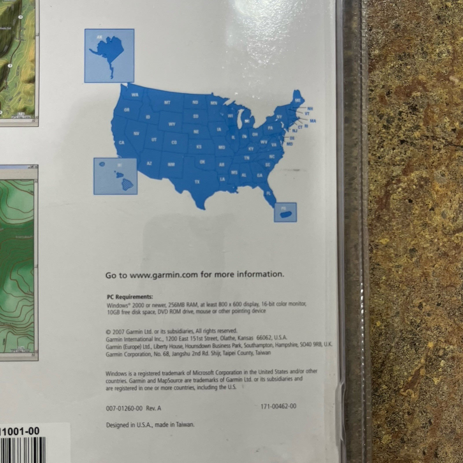 Garmin TOPO USA 2008 DVD MAPSOURCE SETUP DATA GPS MAPS Brand New