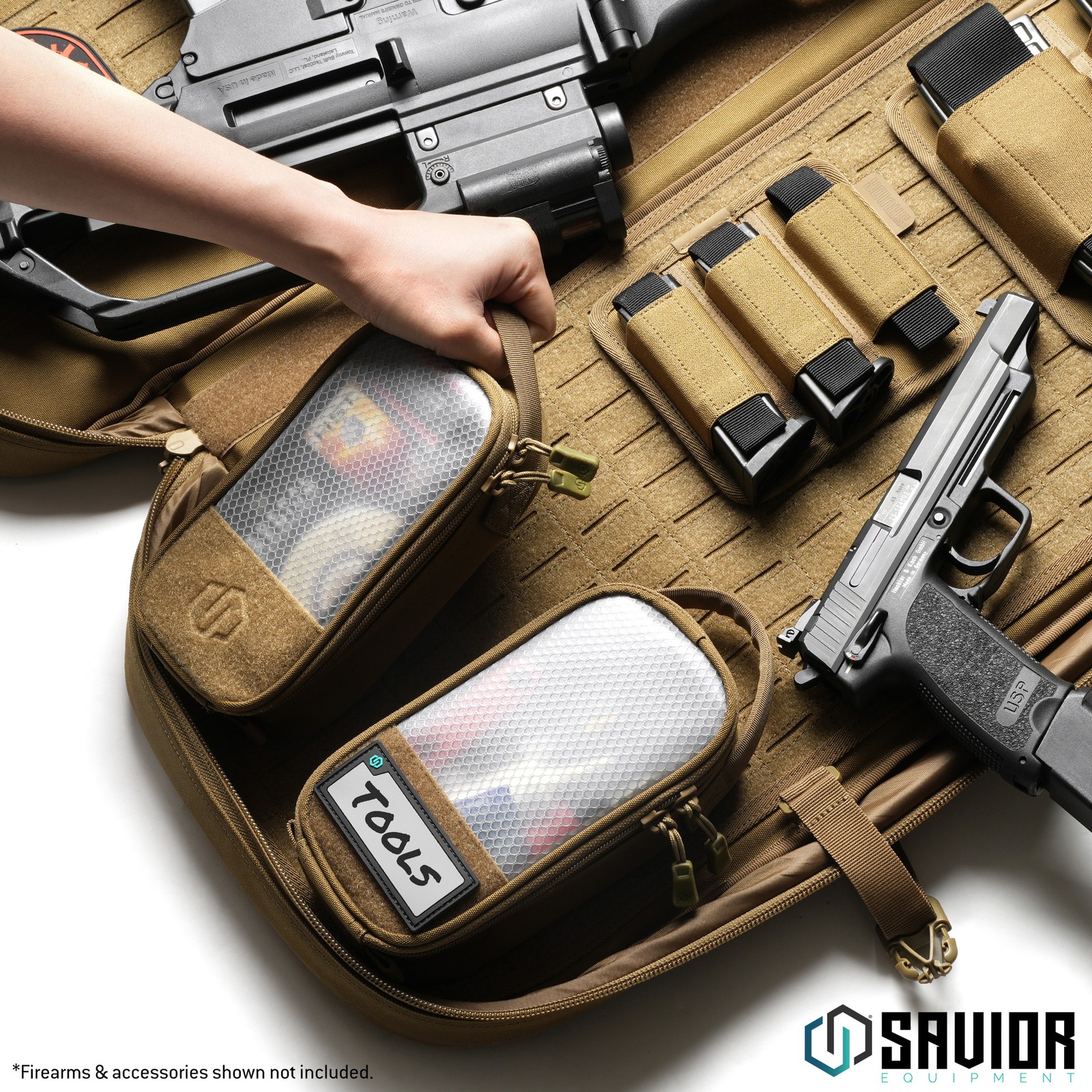 [HOOK-BACKED] 8" x 4" Tactical Mesh Pouch Range Bag Gear Storage EDC Organizer