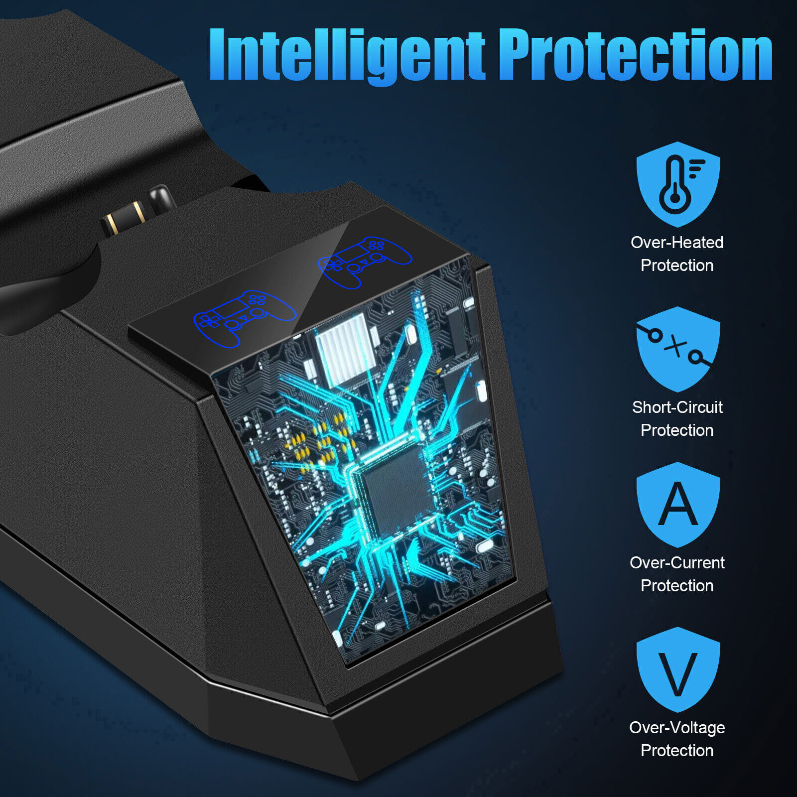 Fast Charger For PS4 Dualshock Playstation 4 Controller Charging Dock Station