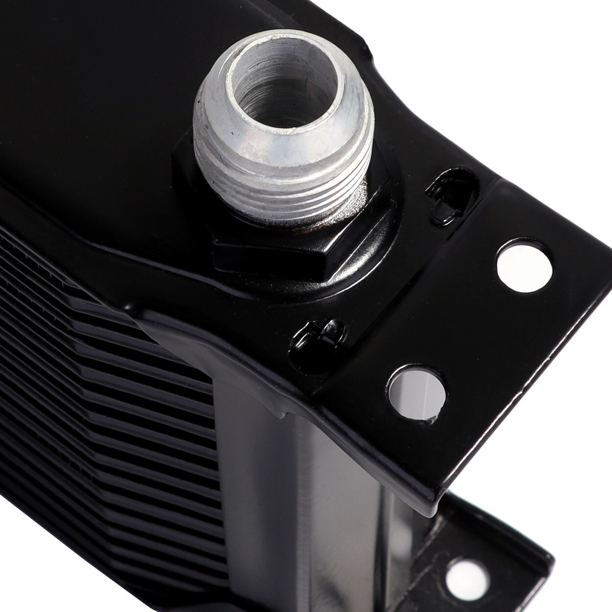 Oil Cooler 19 Rows 10AN Stacked Plate Transmission Engine Cooler Universal Black