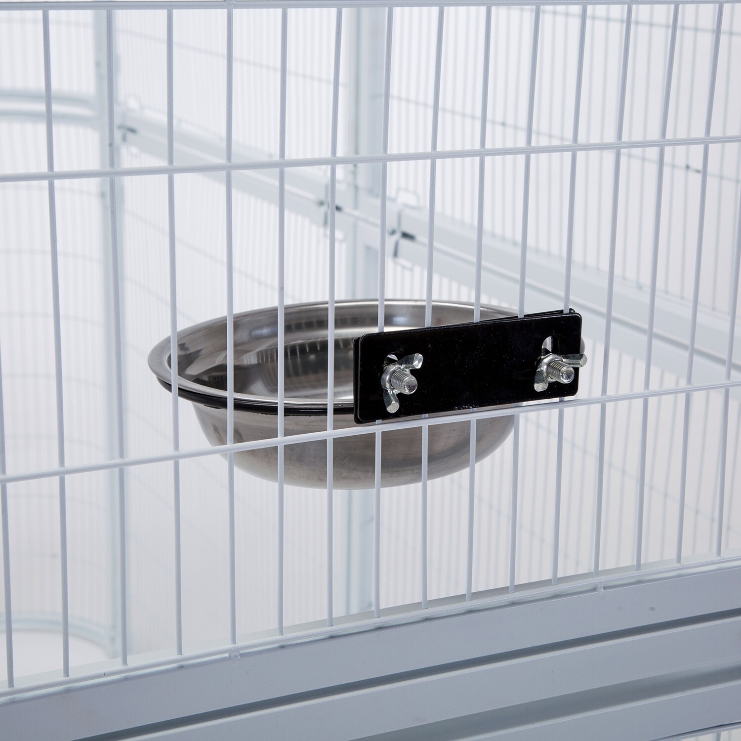 80" Large Walk In Iron Flight Bird Cage Parrot Macaw Finch Outdoor Aviary White