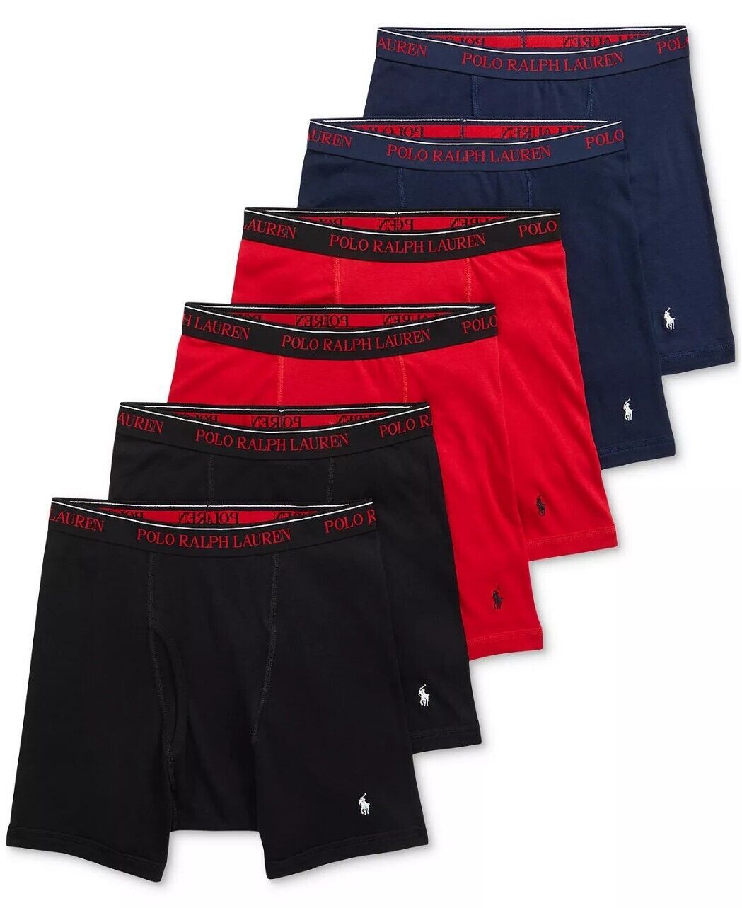 Polo Ralph Lauren Men's Six-Pack Boxer Briefs Choose Size & Color New 6 Pack