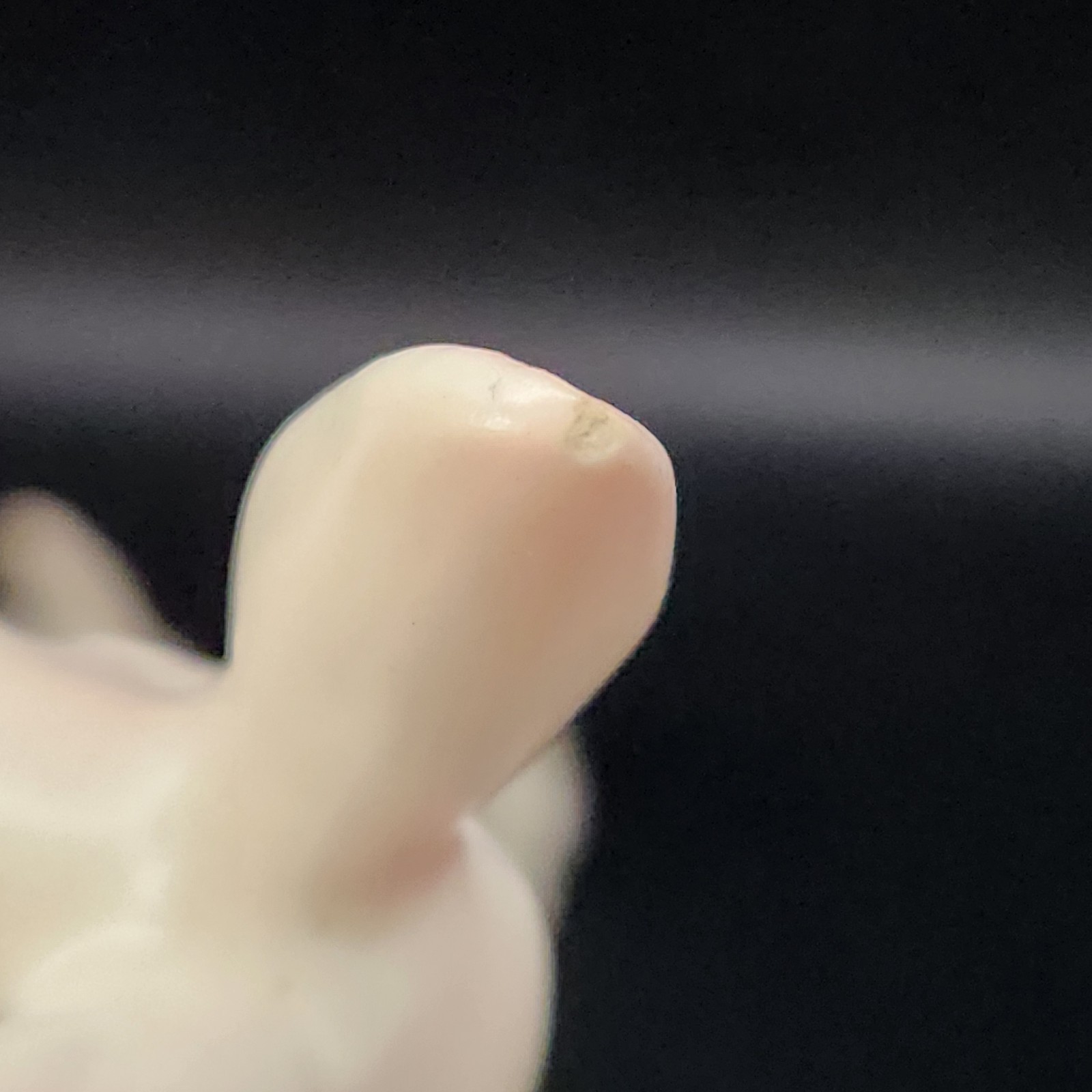 Set Of 3 Vtg Ceramic Lefton White Bunnies Rabbits H7143 & H880 Pink Eyes Easter