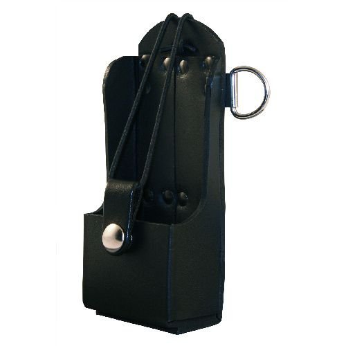 Boston Leather Radio Holder, Plain Black -