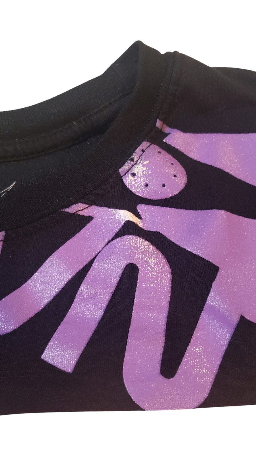 Nasa Boys Short Sleeve Crew Neck All Over Graphic Print Black T Shirt Size M