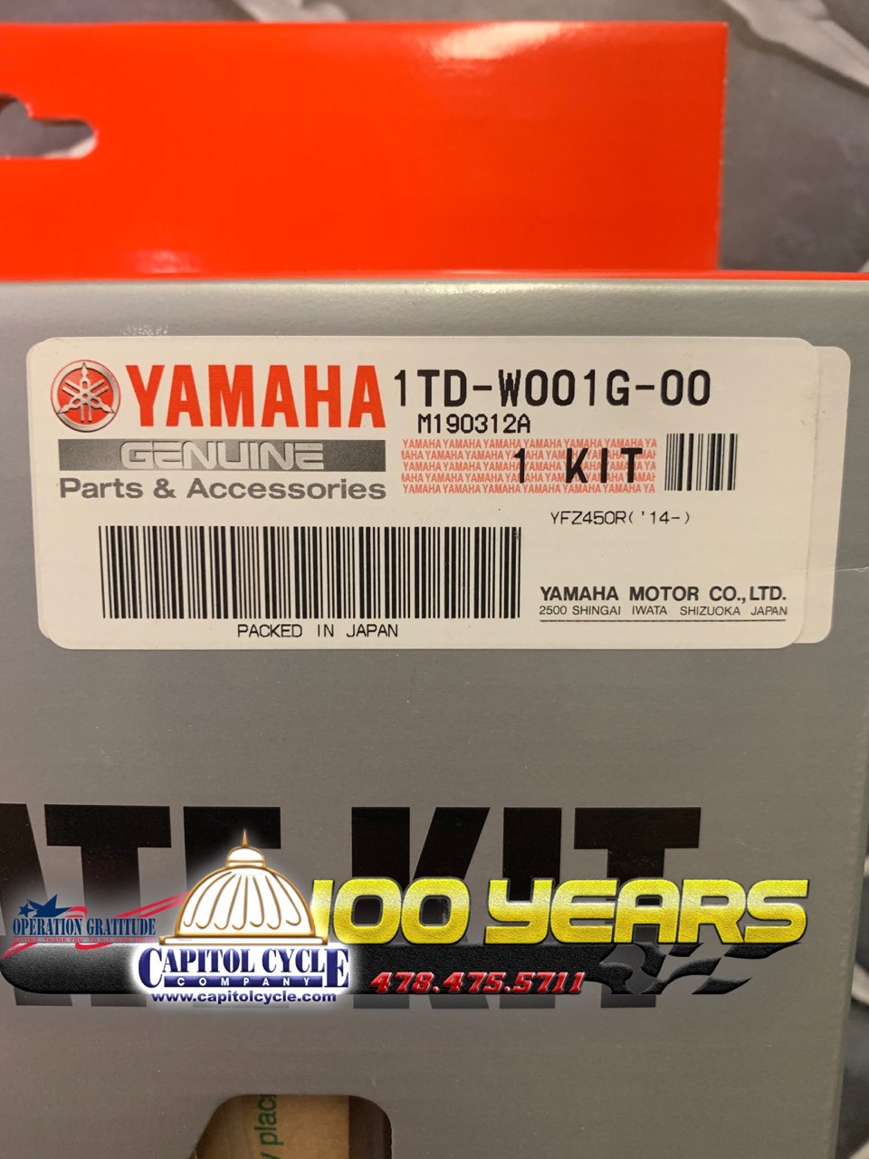 1TD-W001G-00-00 2014-2020 Genuine Yamaha YFZ450R Clutch Plate Kit