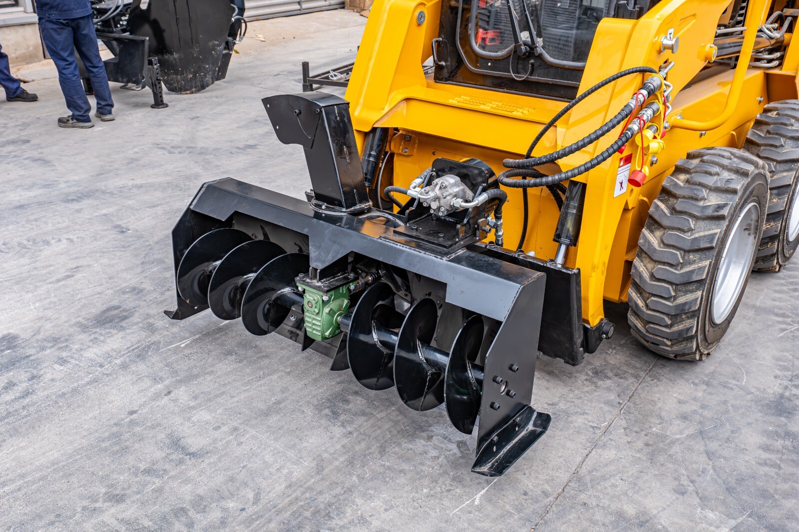 Bobcat-compatible snow blower Efficient flexible snow removal attachment