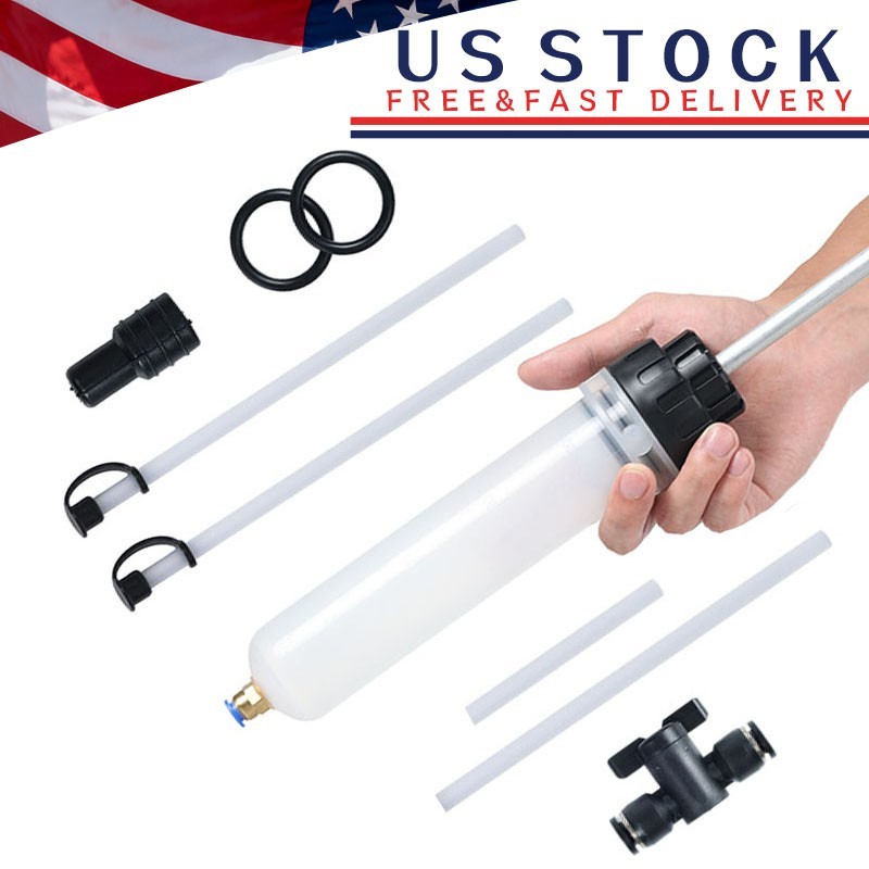 200cc Fluid Extractor Filling Syringe Transfer Liquid Pump Oil Extraction Auto