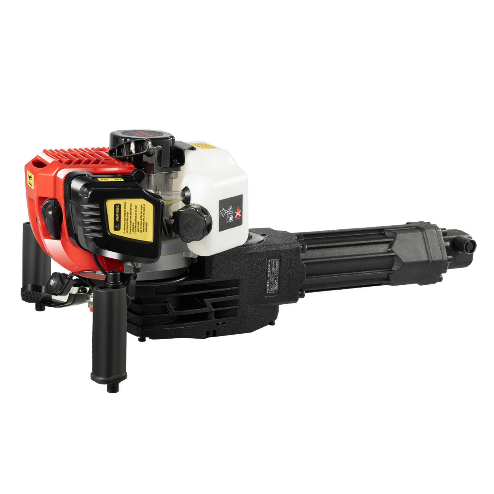 52cc Demolition Jack Hammer Concrete Breaker Drill w/ 2 Chisel Gas-Powered US