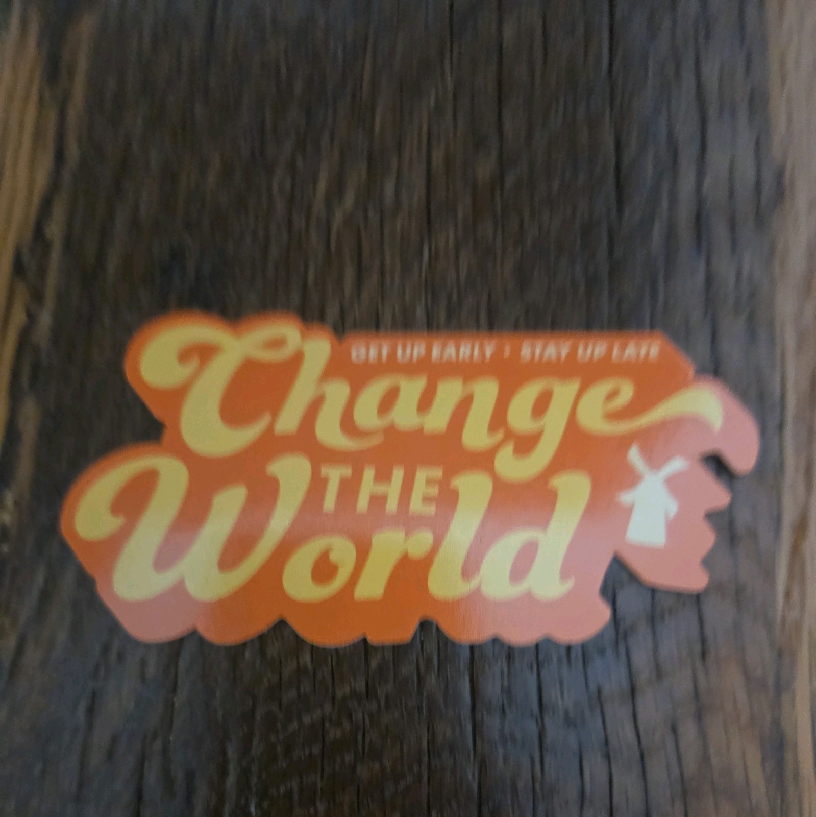 DUTCH Bros STICKER 2021 CHANGE The WORLD Windmill GET UP Early Stay Up Late ☕️