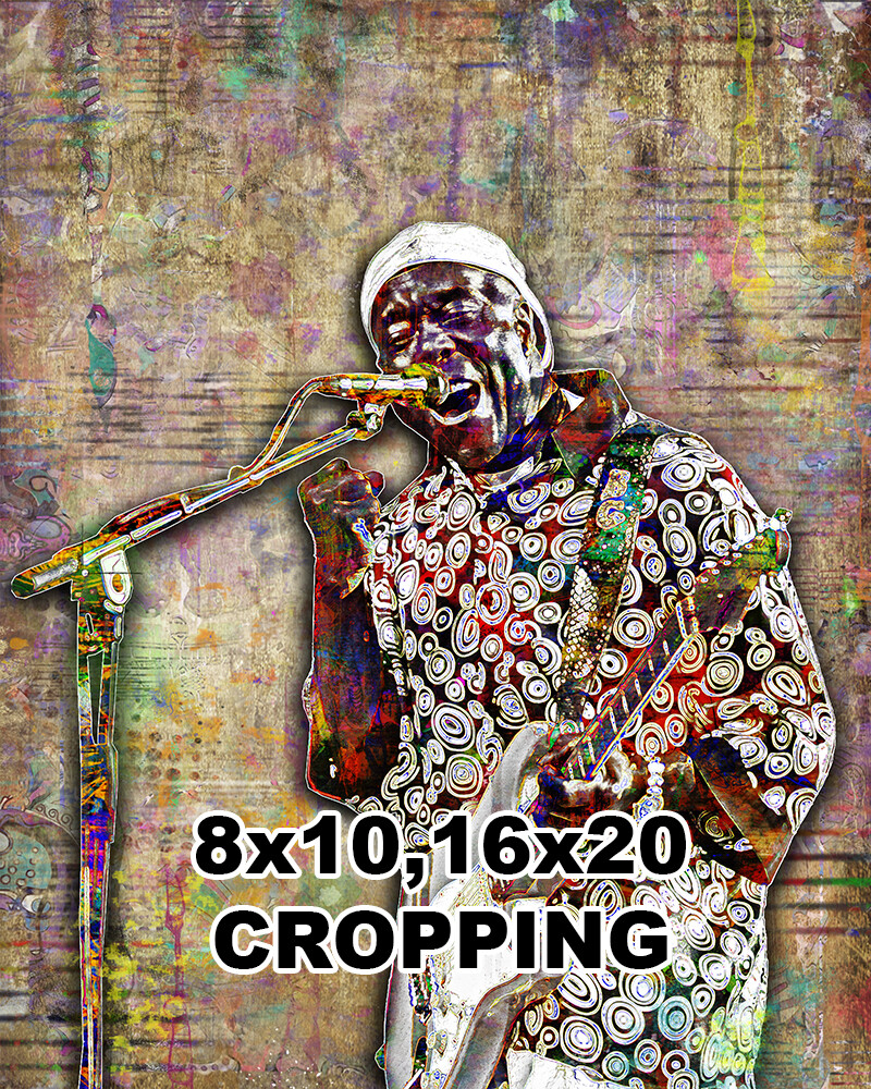 BUDDY GUY Poster, Buddy Guy Blues Guitar Pop Art Tribute Free Shipping US