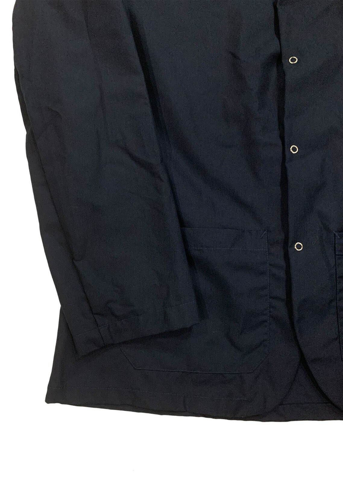 Regent Gripper Front Spun Polyester 2 Pocket Lapel Coat Navy Blue