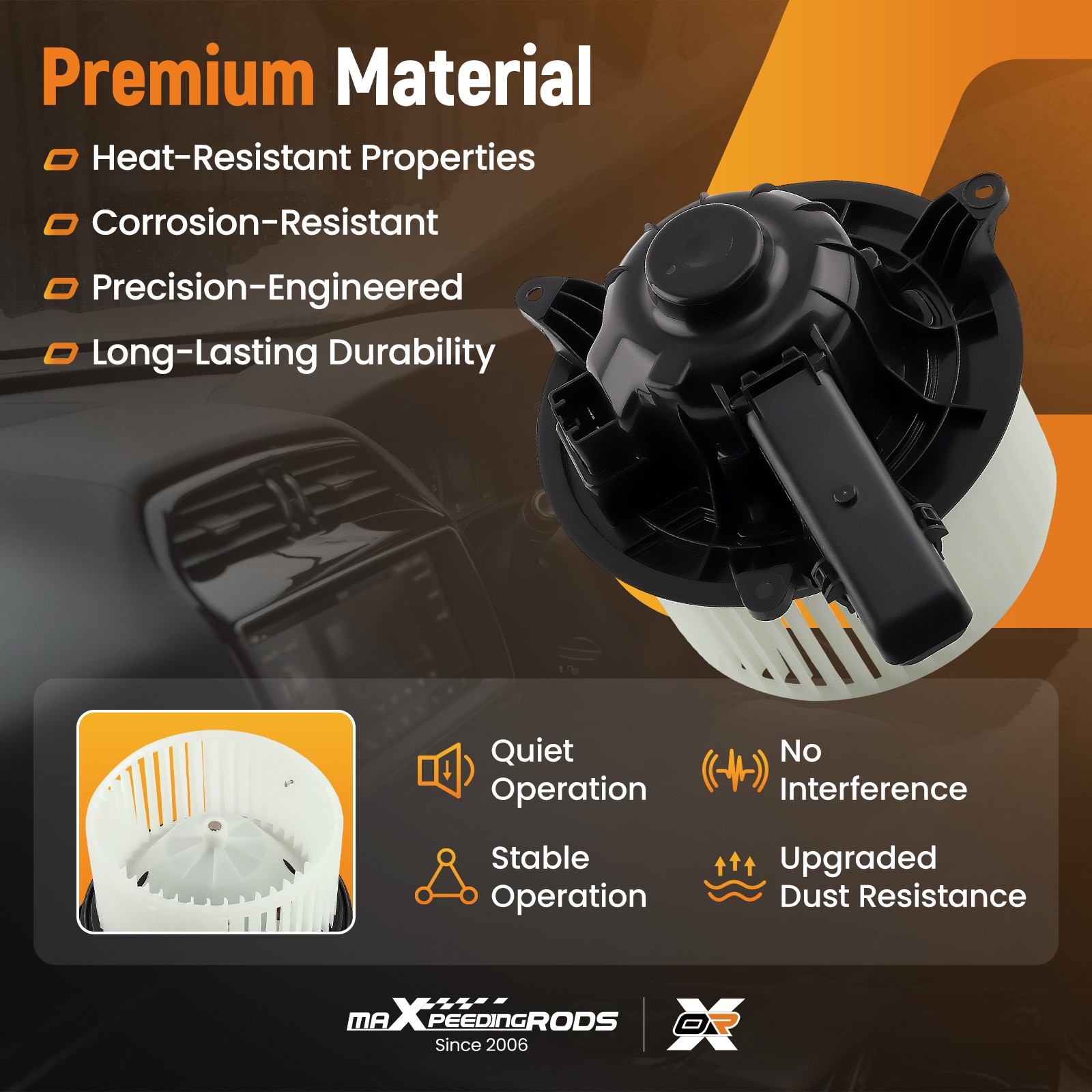 A/C Heater Blower Motor w/ Fan for Ford Expedition F-150 Lobo 2009-2017 700237