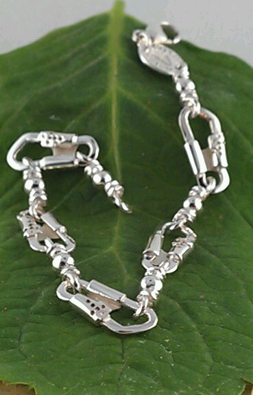 ACTS Bracelet Sterling Silver Fishers Of Men Emmaus Bracelet HEAVY LINK !