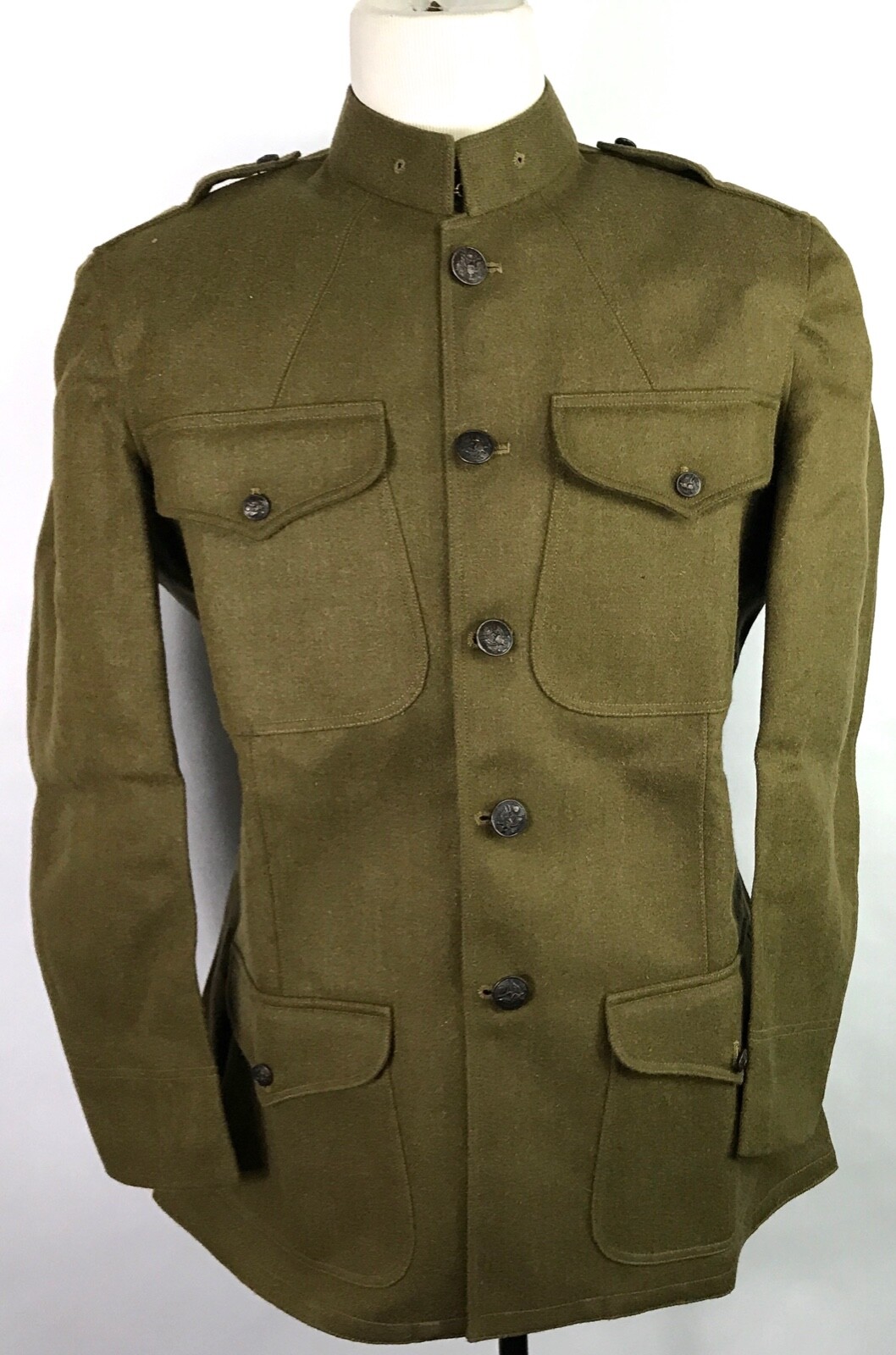 WWI US ARMY M1917 WOOL COMBAT FIELD TUNIC- SIZE XLARGE 48R