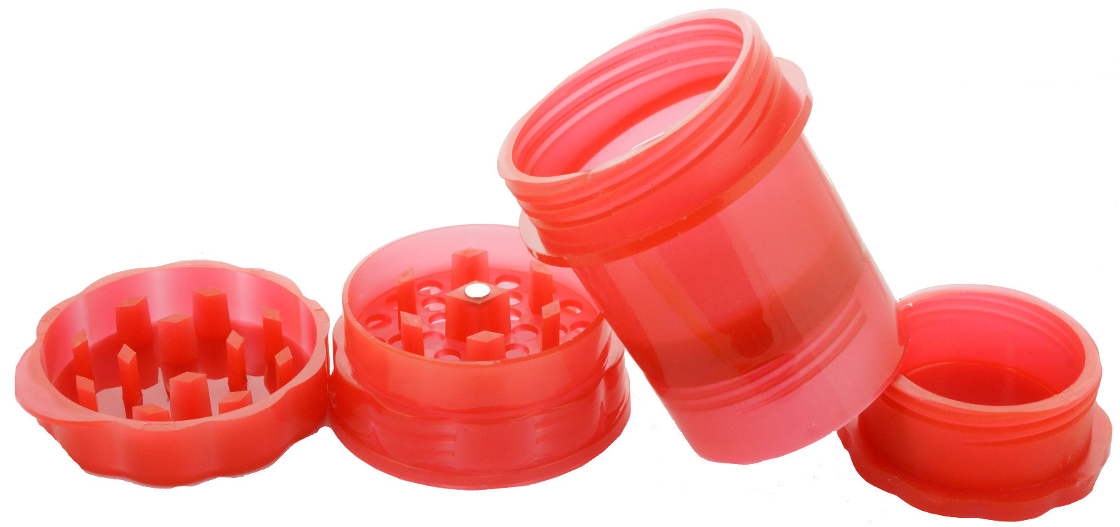 2 PACK GRINDER herb saver container medtainer Candy Color*HIGH QUALITY