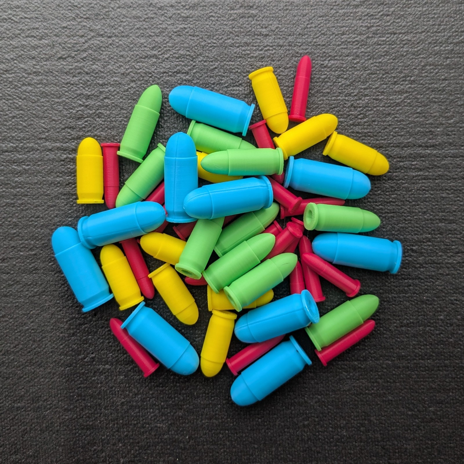 Pistol Caliber Variety 70pack 22LR 380acp 9mm 45acp Snap Cap Dry Fire Rounds USA