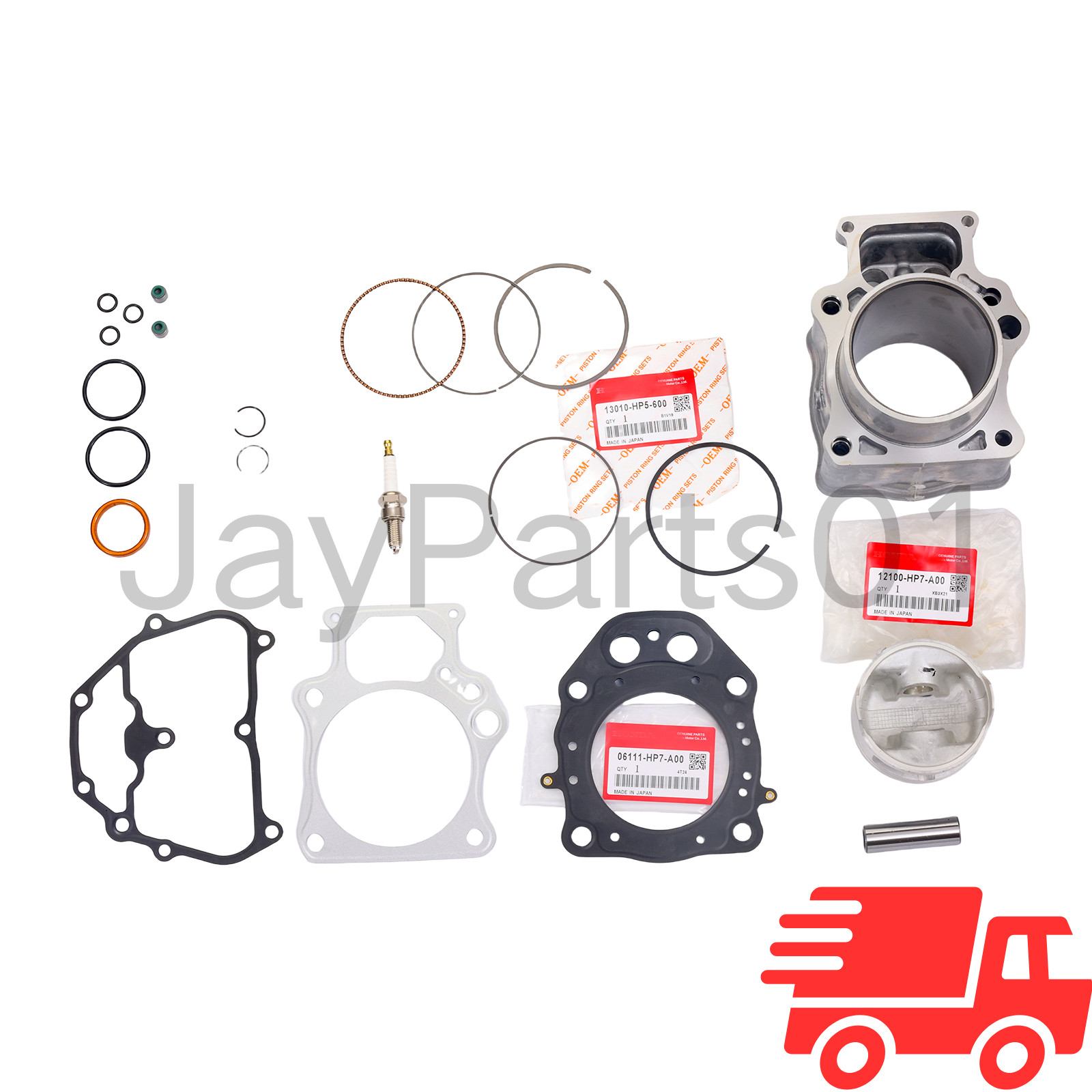 12100-HP7-A00 FOR TRX420 RANCHER HONDA 2009-2024 TOP END KIT W/ CYLINDER OEM