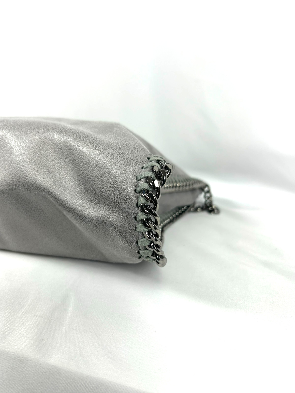 Stella McCartney Falabella Fold-over Tote Shoulder Bag Dark Gray UK 128778