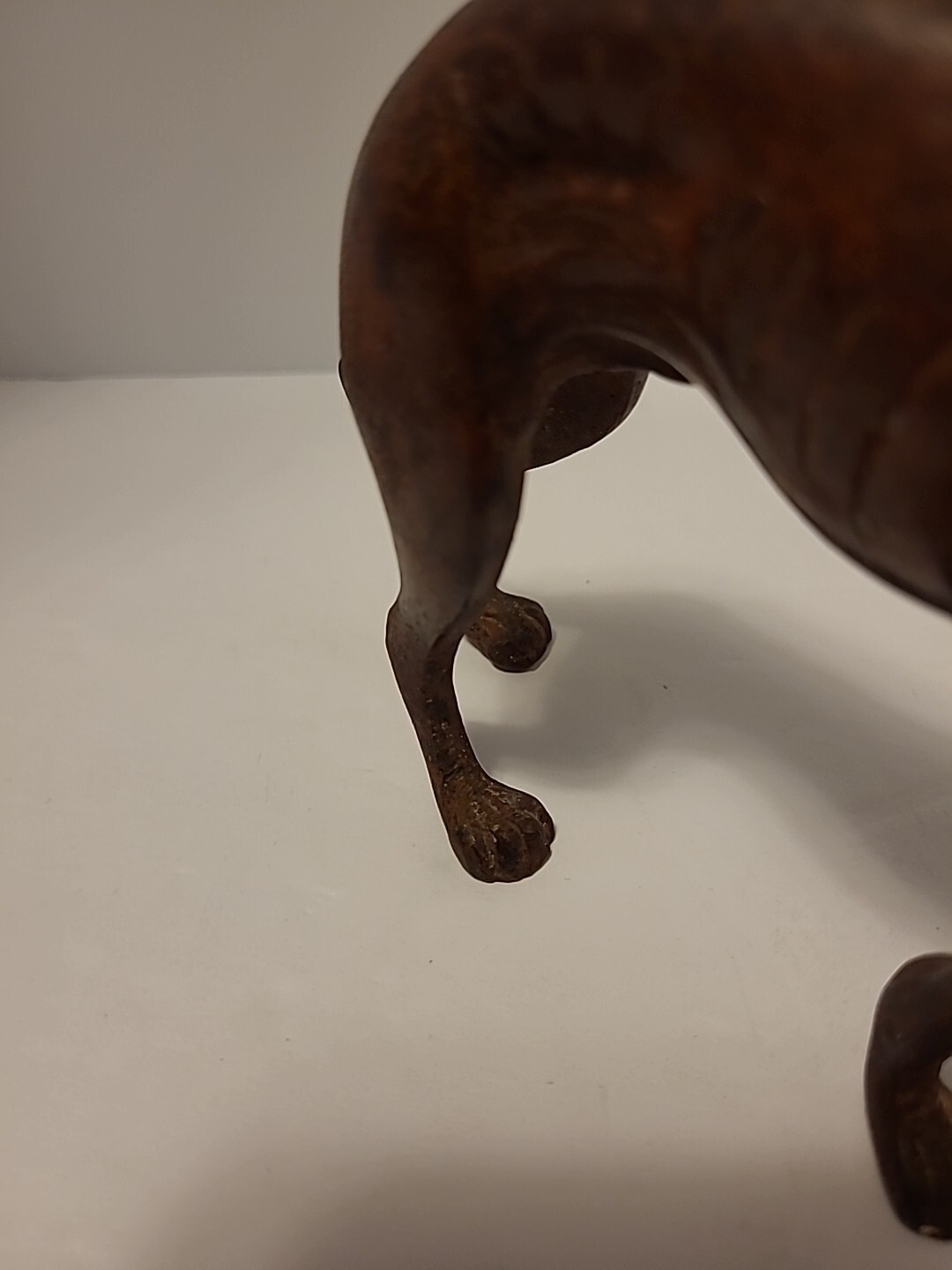 GREYHOUND Dog Figurine/Sculpture 19th C. Bronze 5 1/4" H x 7" L